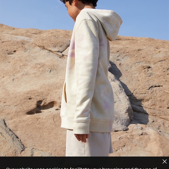 Colour Range Kids Eco Beige Tie Dye Hoodie - Picture 4 of 6